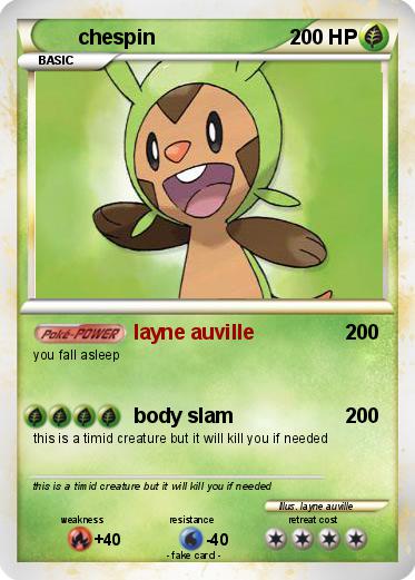 Pokemon chespin