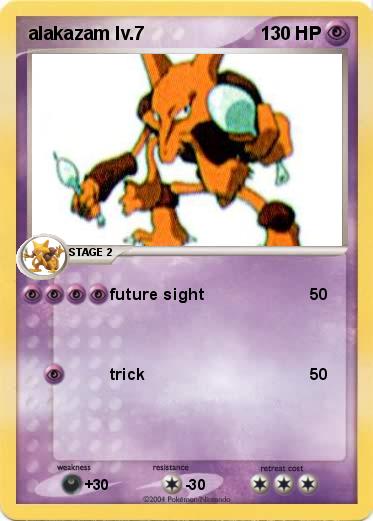 Pokemon alakazam lv.7