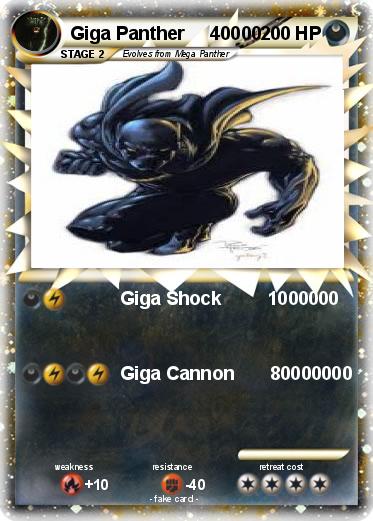 Pokemon Giga Panther     40000