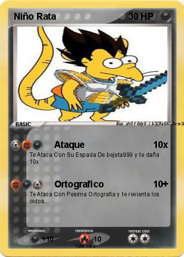 Pokemon Niño Rata