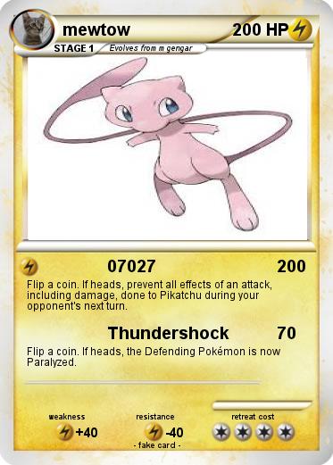 Pokemon mewtow