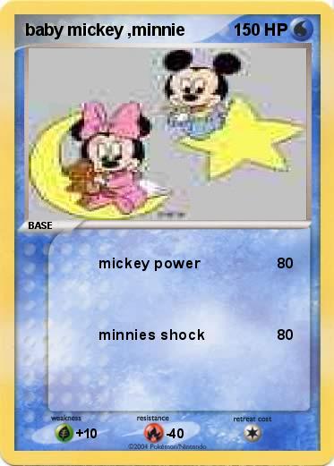 Pokemon baby mickey ,minnie