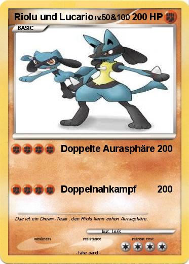 Pokemon Riolu und Lucario
