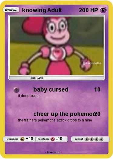 Pokemon knowing Adult