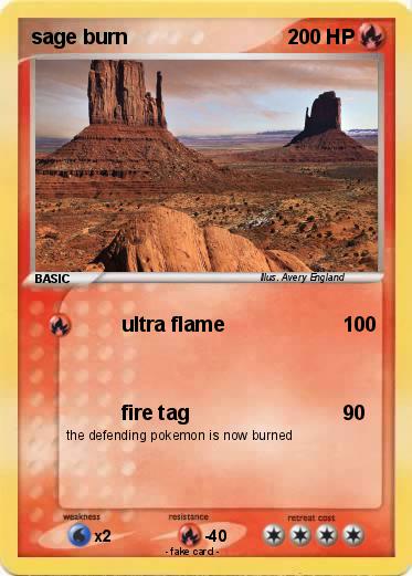 Pokemon sage burn