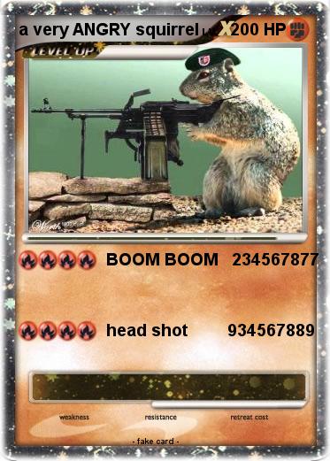 Pokemon a very ANGRY squirrel