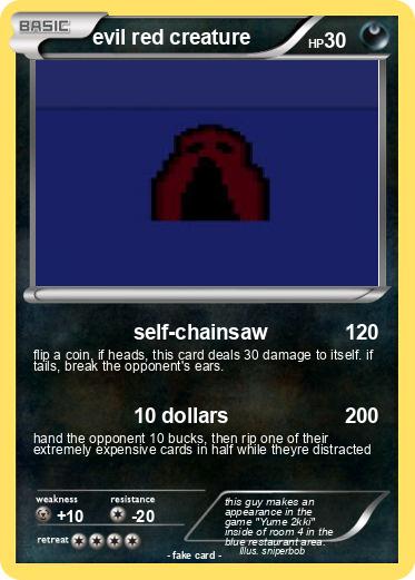 Pokemon evil red creature