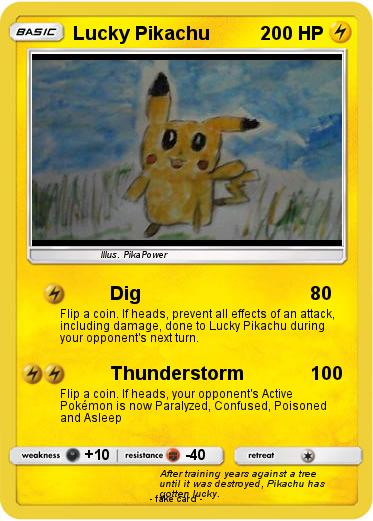 Pokemon Lucky Pikachu
