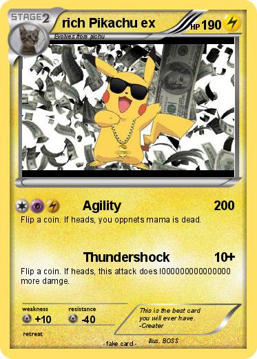 Pokemon rich Pikachu ex
