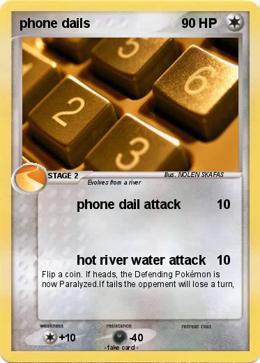 Pokemon phone dails
