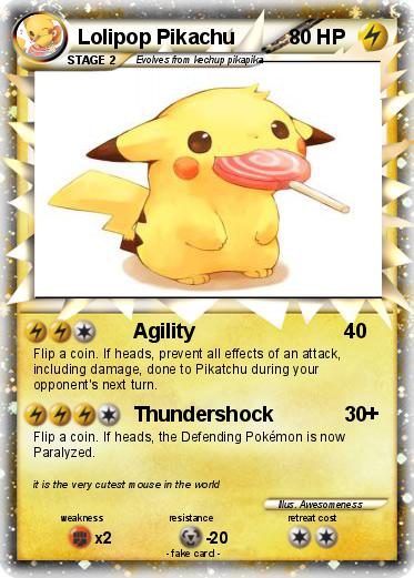 Pokemon Lolipop Pikachu