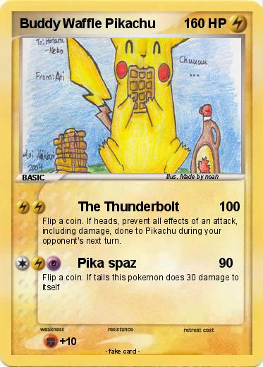 Pokemon Buddy Waffle Pikachu