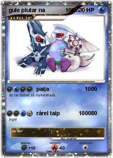 Pokemon gule plutar na             100