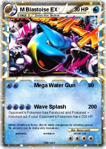 Pokemon M Blastoise EX