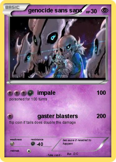 Pokemon genocide sans sans