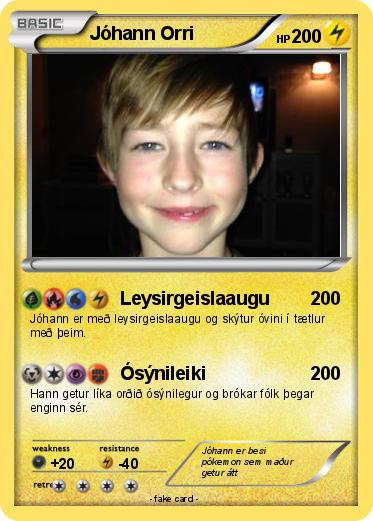 Pokemon Jóhann Orri