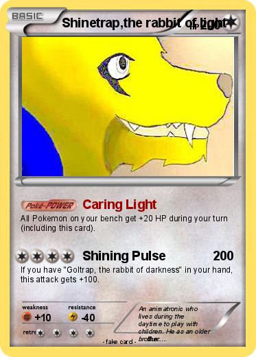 Pokemon Shinetrap,the rabbit of light