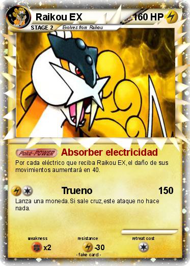 Pokemon Raikou EX