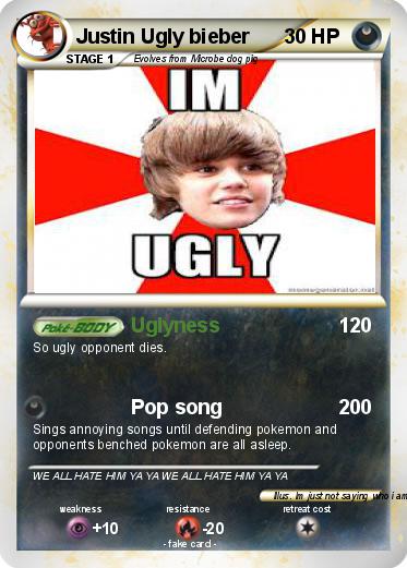 Pokemon Justin Ugly bieber