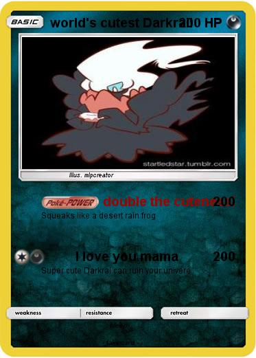 Pokemon world's cutest Darkrai!