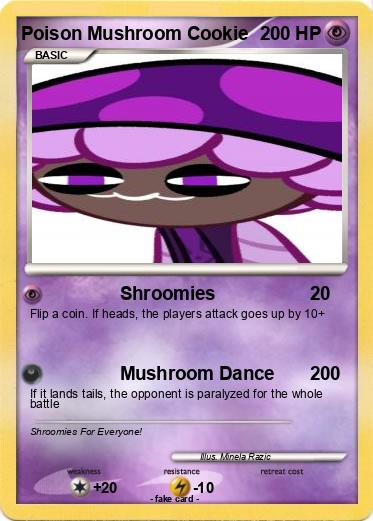 Pokemon Poison Mushroom Cookie