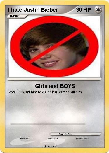 Pokemon I hate Justin Bieber