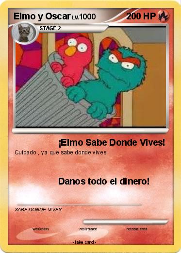 Pokemon Elmo y Oscar