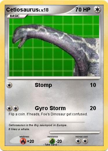 Pokemon Cetiosaurus