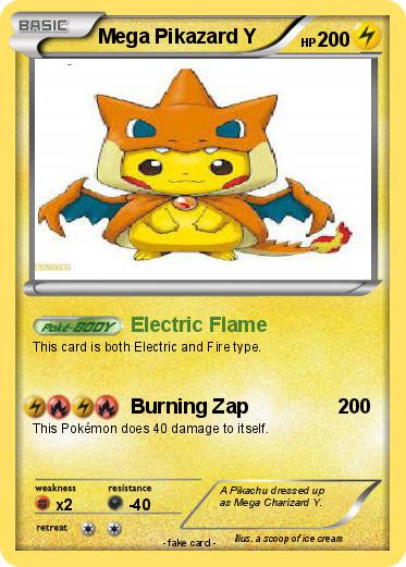 Pokemon Mega Pikazard Y