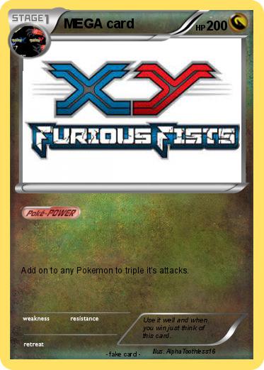 Pokemon MEGA card