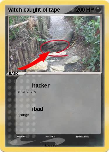 Pokemon witch caught of tape