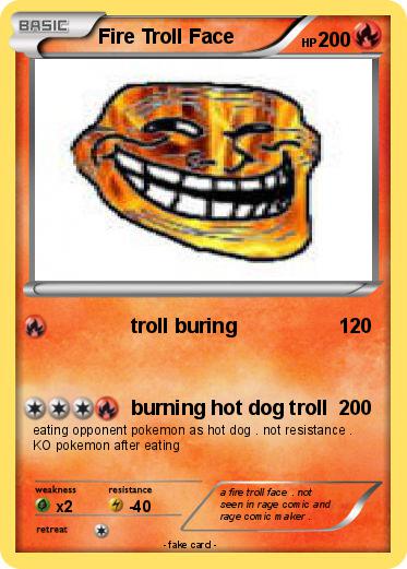 Pokemon Fire Troll Face