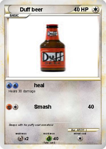 Pokemon Duff beer