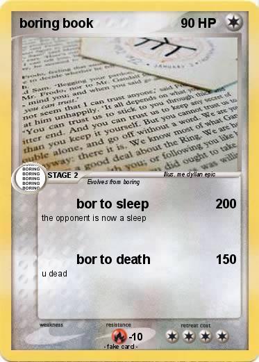 Pokemon boring book