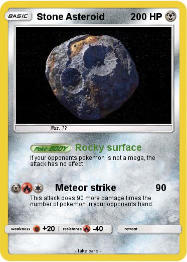 Pokemon Stone Asteroid