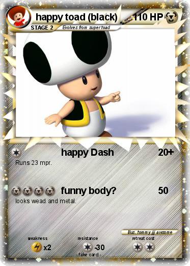 Pokemon happy toad (black)