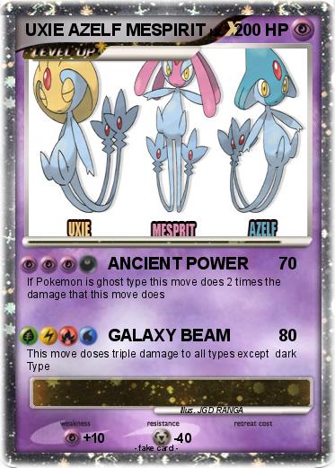 Pokemon UXIE AZELF MESPIRIT