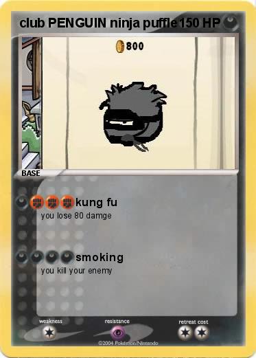 Pokemon club PENGUIN ninja puffle