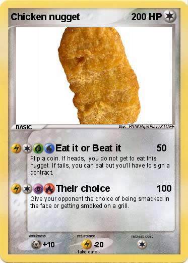 Pokemon Chicken nugget