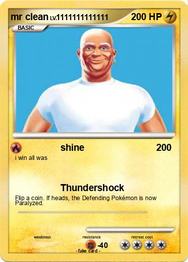 Pokemon mr clean