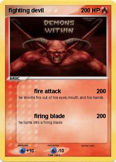 Pokemon fighting devil