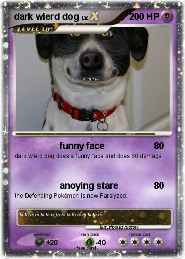Pokemon dark wierd dog