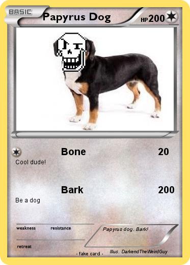 Pokemon Papyrus Dog