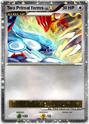 Pokemon Two Primal forms