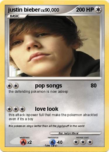 Pokemon justin bieber