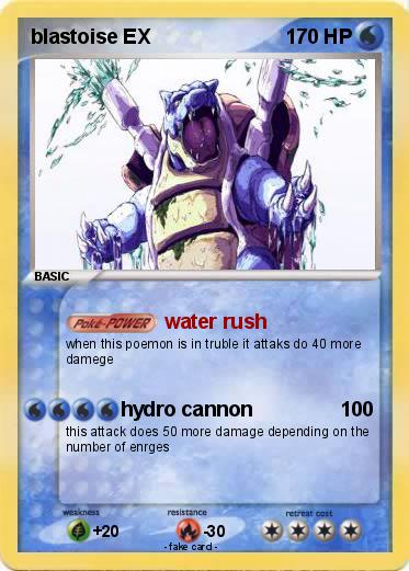 Pokemon blastoise EX