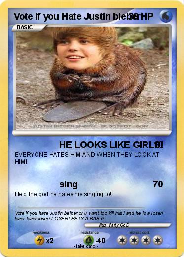 Pokemon Vote if you Hate Justin bieber