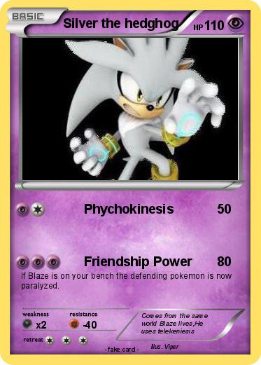 Pokemon Silver the hedghog