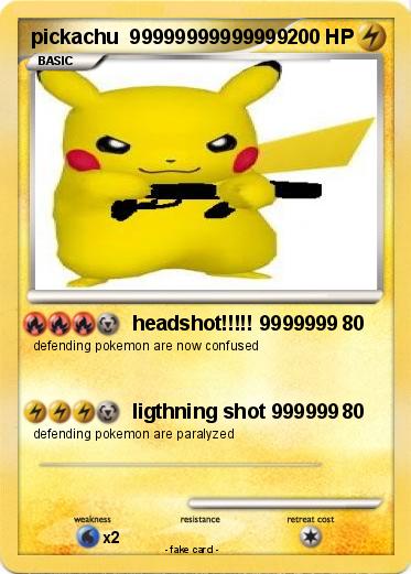 Pokemon pickachu  99999999999999