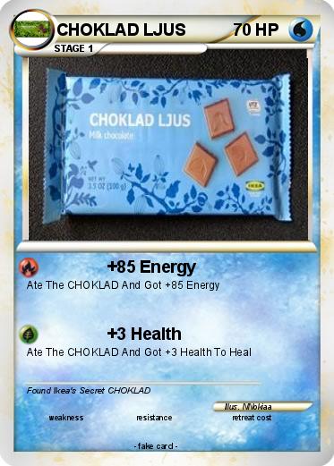 Pokemon CHOKLAD LJUS